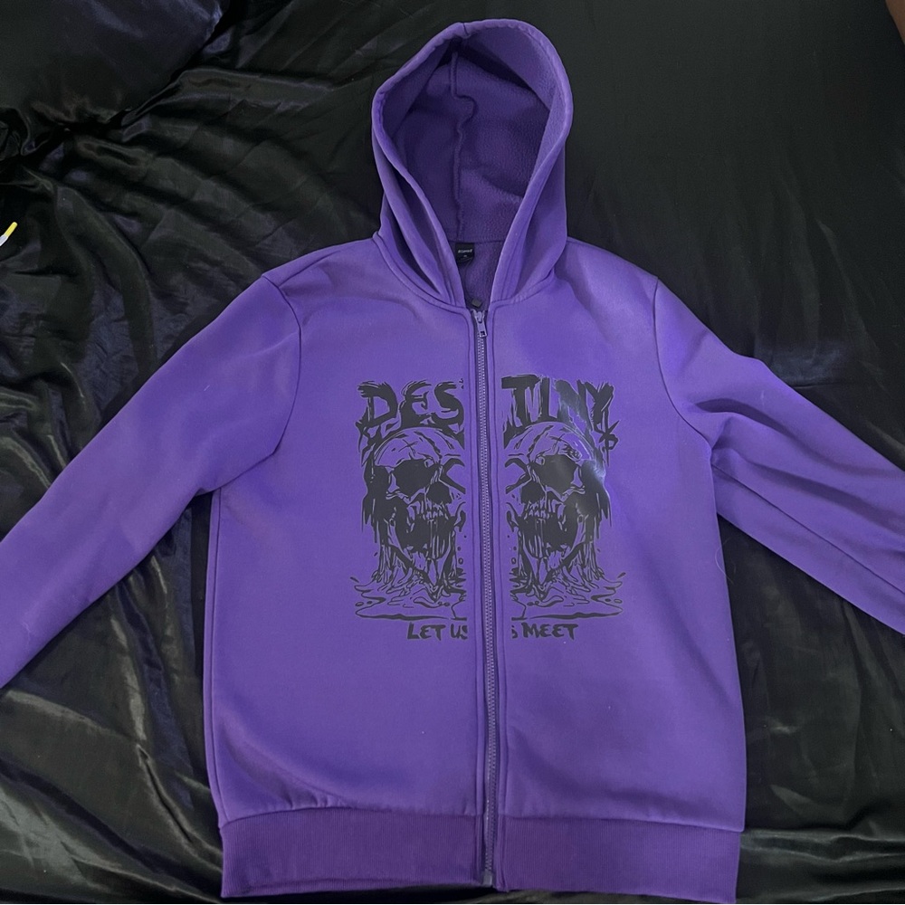ROMWE ‘Destiny, Let Us Meet’ Zip-Up